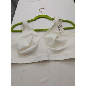 Cacique Lightly Lined Full Coverage Bra Size 44DDD Wired Cream Color